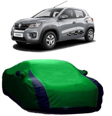 AASDEE Car Cover For Renault Kwid (With Mirror Pockets)(Green)