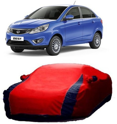 AAMANG Car Cover For Tata Zest (With Mirror Pockets)(Red)