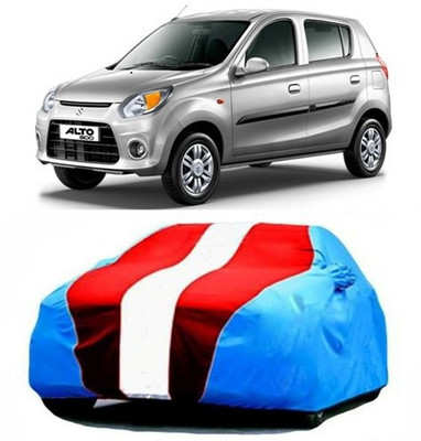 AASDEE Car Cover For Maruti Suzuki Alto 800 (With Mirror Pockets)(Blue, Red)