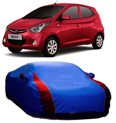 MSR STORE Car Cover For Hyundai Eon (With Mirror Pockets)(Blue)