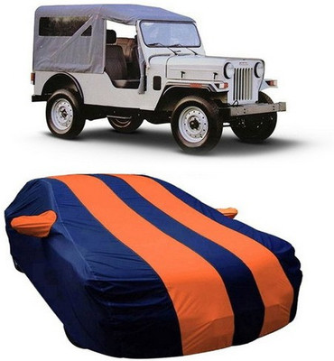 AASDEE Car Cover For Mahindra Jeep (With Mirror Pockets)(Orange)