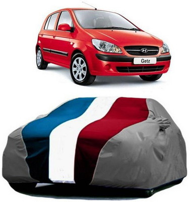 HDSERVICES Car Cover For Hyundai Getz Prime (With Mirror Pockets)(Red, Blue, Grey)