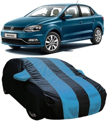 CLASS ONE Car Cover For Volkswagen Ameo (With Mirror Pockets)(Blue)