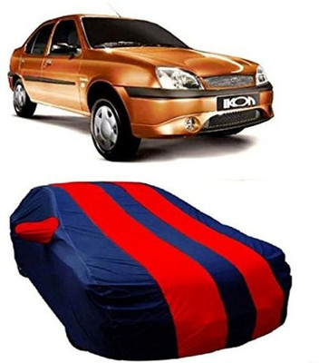 AAMANG Car Cover For Ford Ikon (With Mirror Pockets)(Red)