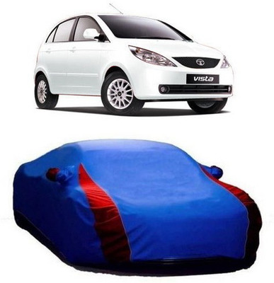 AAMANG Car Cover For Tata Indica Vista (With Mirror Pockets)(Blue)