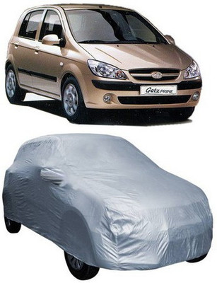 HDSERVICES Car Cover For Hyundai Getz (With Mirror Pockets)(Silver)