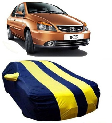 HDSERVICES Car Cover For Tata Indigo eCS (With Mirror Pockets)(Yellow)