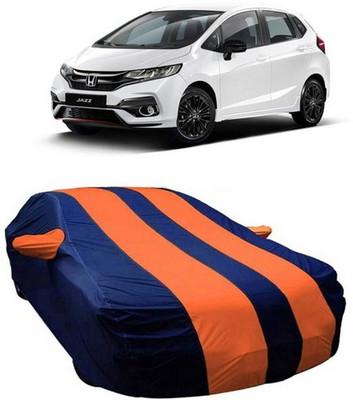 AAMANG Car Cover For Honda Jazz (With Mirror Pockets)(Orange)