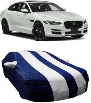 ONETRACK Car Cover For Jaguar XE (With Mirror Pockets)(White, Blue)