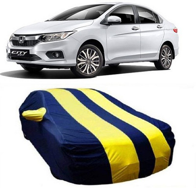 AAMANG Car Cover For Honda City ZX (With Mirror Pockets)(Yellow)