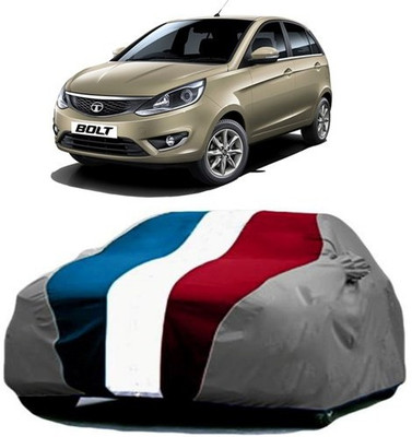 HDSERVICES Car Cover For Tata Bolt (With Mirror Pockets)(Red, Blue, Grey)