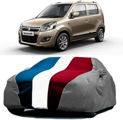 AAMANG Car Cover For Maruti Suzuki Wagon R 1.0 (With Mirror Pockets)(Red, Blue, Grey)