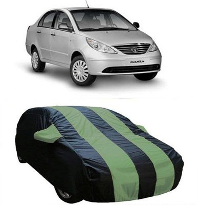 AAMANG Car Cover For Tata Manza (With Mirror Pockets)(Green)
