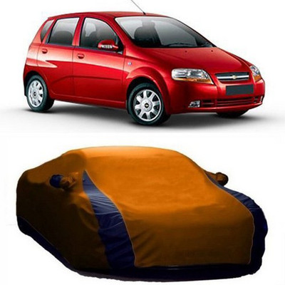 HDSERVICES Car Cover For Chevrolet UVA (With Mirror Pockets)(Orange)