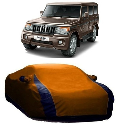 AAMANG Car Cover For Mahindra Bolero (With Mirror Pockets)(Orange)