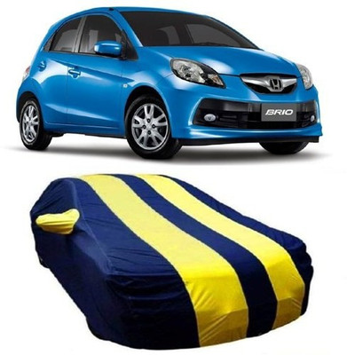 AAMANG Car Cover For Honda Brio (With Mirror Pockets)(Yellow)