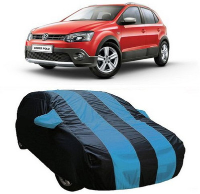 XGuard Car Cover For Volkswagen Polo Cross (With Mirror Pockets)(Blue)