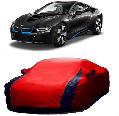 HDSERVICES Car Cover For BMW I8 (With Mirror Pockets)(Red)