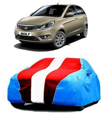 VIRMANG Car Cover For Tata Bolt (With Mirror Pockets)(Blue, Red)