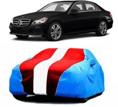 HDSERVICES Car Cover For Mercedes Benz E350 (With Mirror Pockets)(Blue, Red)