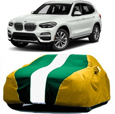 HDSERVICES Car Cover For BMW X3 (With Mirror Pockets)(Yellow, Green)