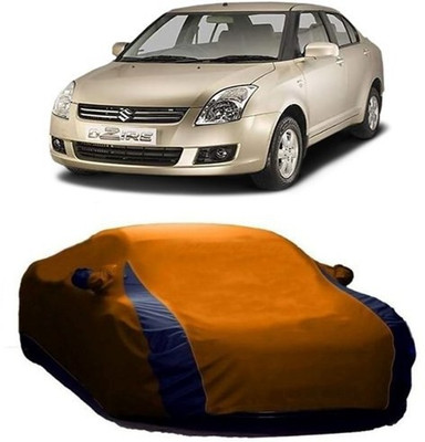 HDSERVICES Car Cover For Maruti Suzuki Swift Dzire (With Mirror Pockets)(Orange)