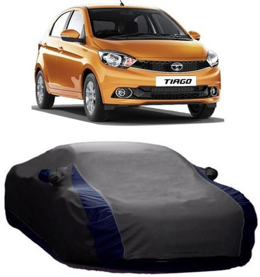 AAMANG Car Cover For Tata Tiago (With Mirror Pockets)(Grey)