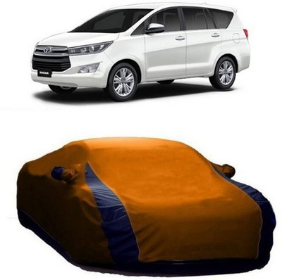TheProtect Car Cover For Toyota Innova Crysta (With Mirror Pockets)(Orange)