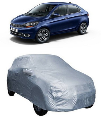 HDSERVICES Car Cover For Tata Tigor (With Mirror Pockets)(Silver)