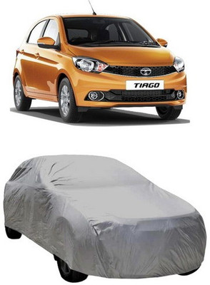 HDSERVICES Car Cover For Tata Tiago (Without Mirror Pockets)(Grey)