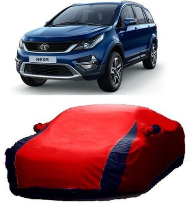 HDSERVICES Car Cover For Tata Hexa (With Mirror Pockets)(Red)