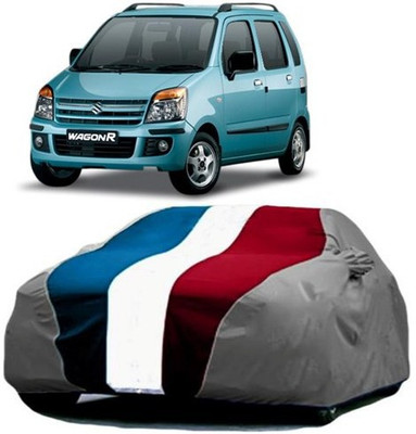 AAMANG Car Cover For Maruti Suzuki WagonR (With Mirror Pockets)(Red, Blue, Grey)