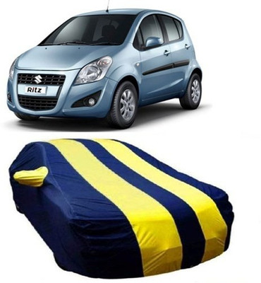 MSR STORE Car Cover For Maruti Suzuki Ritz (With Mirror Pockets)(Yellow)