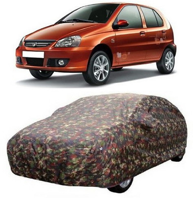 MSR STORE Car Cover For Tata Indica V2 (With Mirror Pockets)(Multicolor)
