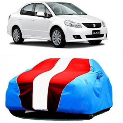 AASDEE Car Cover For Maruti Suzuki SX4 (With Mirror Pockets)(Blue, Red)