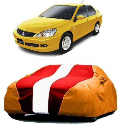 HDSERVICES Car Cover For Mitsubishi Cedia (With Mirror Pockets)(Red, Orange)