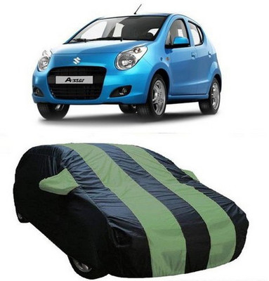 MSR STORE Car Cover For Maruti Suzuki A-Star (With Mirror Pockets)(Green)