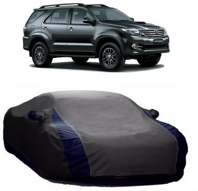HDSERVICES Car Cover For Toyota Fortuner Old (With Mirror Pockets)(Grey)