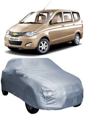 CLASS ONE Car Cover For Chevrolet Enjoy (With Mirror Pockets)(Silver)