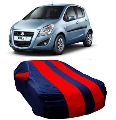 MSR STORE Car Cover For Maruti Suzuki Ritz (With Mirror Pockets)(Red)