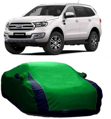 MSR STORE Car Cover For Ford Endeavour (With Mirror Pockets)(Green)