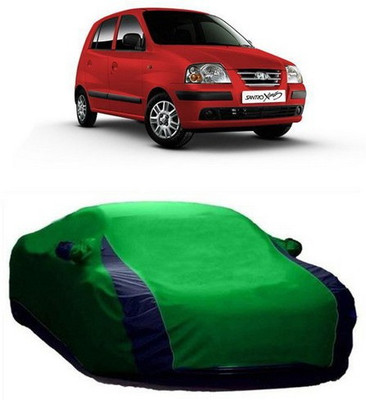 AAMANG Car Cover For Hyundai Santro Xing (With Mirror Pockets)(Green)