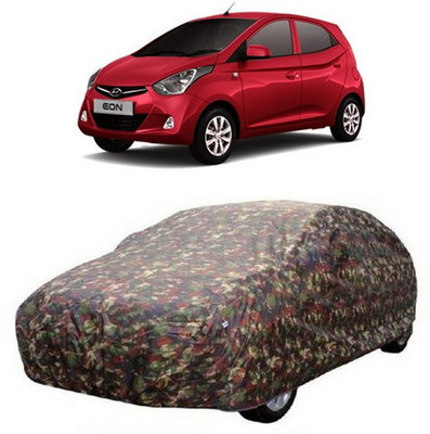 MSR STORE Car Cover For Hyundai Eon (Without Mirror Pockets)(Multicolor)