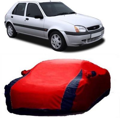 AASDEE Car Cover For Ford Fiesta Old (With Mirror Pockets)(Red)