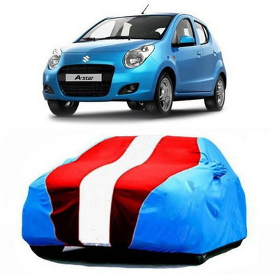 MSR STORE Car Cover For Maruti Suzuki A-Star (With Mirror Pockets)(Blue, Red, White)