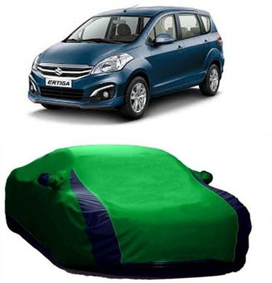 VIRMANG Car Cover For Maruti Suzuki Ertiga (With Mirror Pockets)(Green)