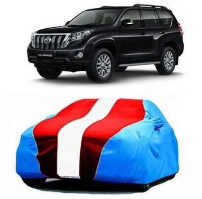 AAMANG Car Cover For Toyota Land Cruiser Prado (With Mirror Pockets)(Blue, Red)