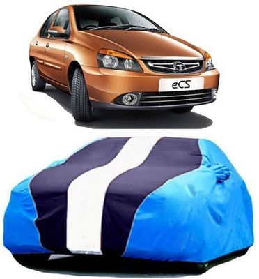 HDSERVICES Car Cover For Tata Indigo eCS (With Mirror Pockets)(Blue)