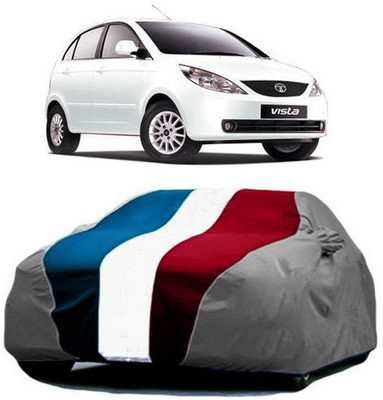 MSR STORE Car Cover For Tata Indica Vista (With Mirror Pockets)(Red, Blue, Grey)