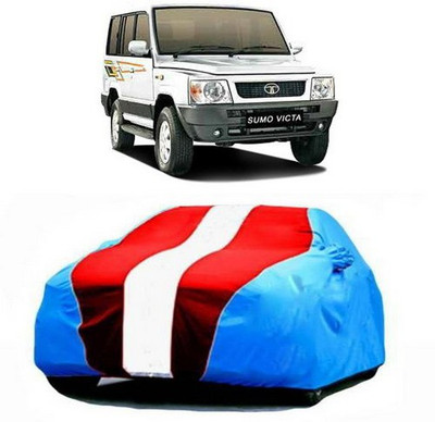 AAMANG Car Cover For Tata Sumo Victa (With Mirror Pockets)(Blue, Red)